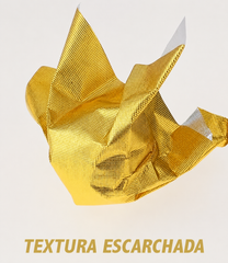 Envoltura Papel Dorado Escarchado Para Bombones de Chocolate 8 x 8 cm