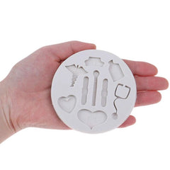 Molde Silicona Apliques Médico Surtido