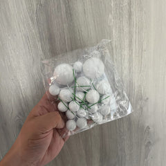 Esferas Decorativas Blanco x 19
