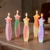 Molde Silicona Velas Deseos Intensiones #2