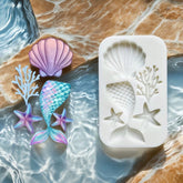Molde Silicona Sirena Y Mar