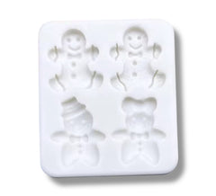 Molde Silicona Mini Muñecos Jengibre x 4