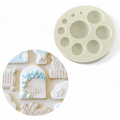 Kit Moldes Silicona Revelación Baby Shower x 3