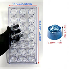 Molde Policarbonato Bombón Rosas