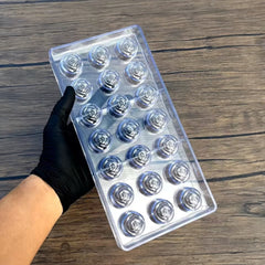 Molde Policarbonato Bombón Rosas