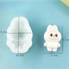 Molde Silicona Suave Labubu 3D Grande