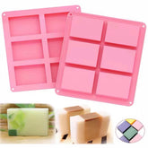 Molde de Silicona Rectangular x6 Cavidades – Jabón y Cake