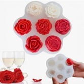 Molde de Silicona Suave Rosas y Peonias x7