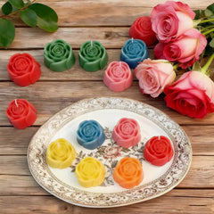 Molde Silicona Rosas Medianas x 10