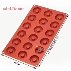 Molde Silicona Donas Mini x 18