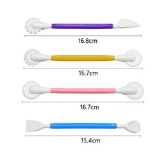 Set de Herramientas para Modelado, Corte y Marcado de Fondant x4