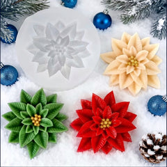Molde Silicona Flor Poinsettia