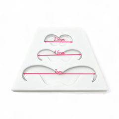 Molde Silicona Mostachos x 3