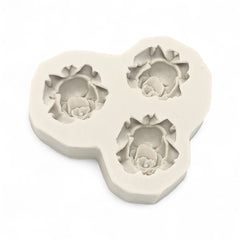 Molde Silicona Rosas Mini x 3