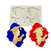 Molde Silicona Siluetas Graduación