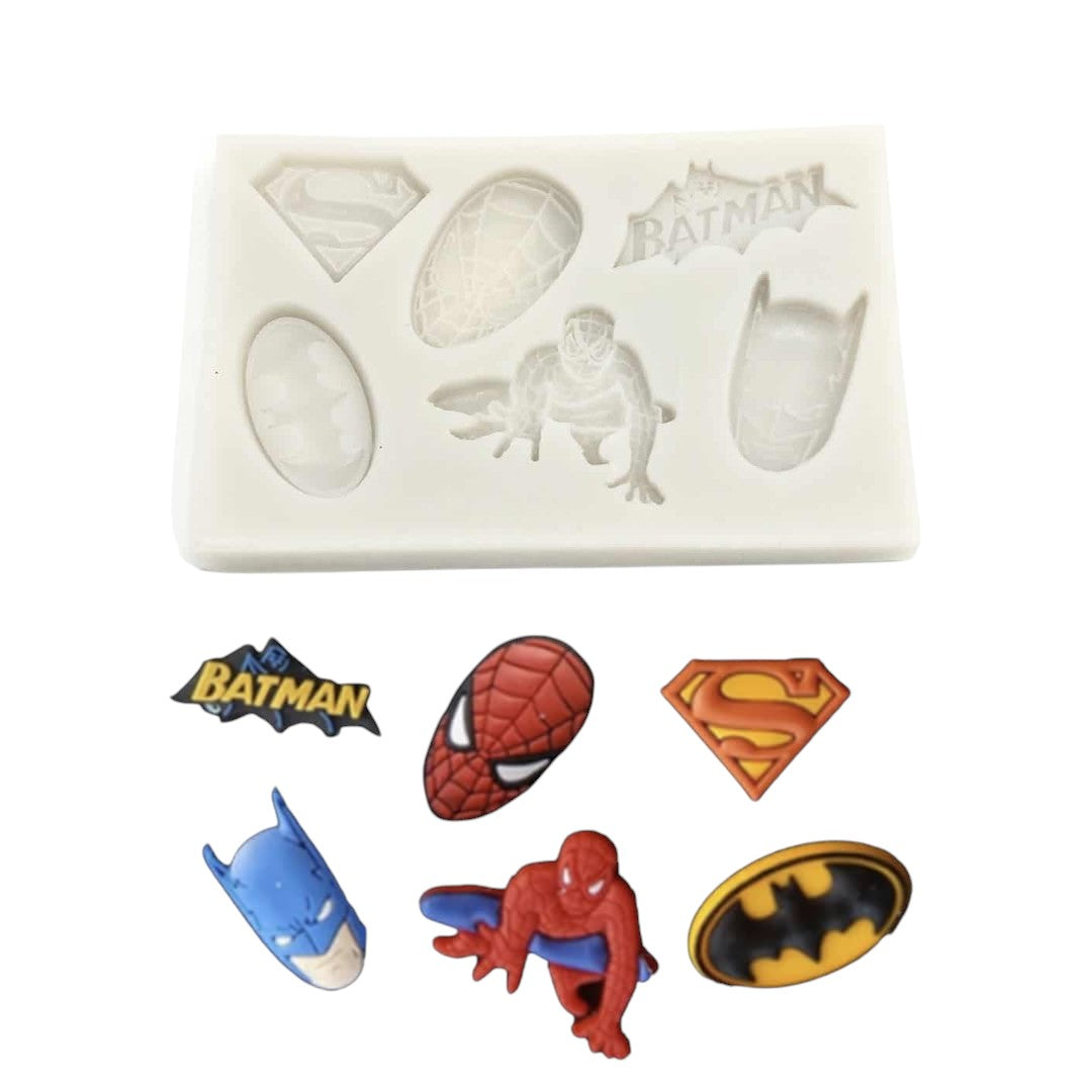 Molde Silicona Súper Héroes