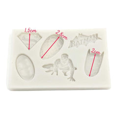 Molde Silicona Súper Héroes