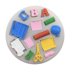 Molde Silicona Útiles Escolares