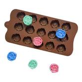 Molde Silicona Mini Bombones Rosas x 15