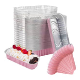 Molde Horneable Rectangular con Tapa + Cucharas Rosado