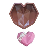 Molde Silicona Corazón Diamantado Sorpresa