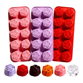 Molde Silicona Rosas Medianas x 10
