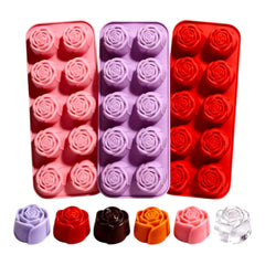 Molde Silicona Rosas Medianas x 10