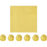 Envoltura Papel Dorado Escarchado Para Bombones de Chocolate 8 x 8 cm