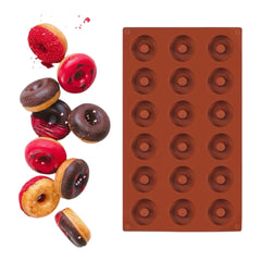 Molde Silicona Donas Mini x 18