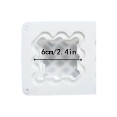 Molde Silicona Cubo Burbujas Corazón