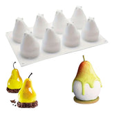Molde Silicona Peras x 8