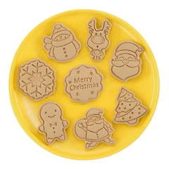 Kit de Cortadores con Sello Navidad x 8 #1