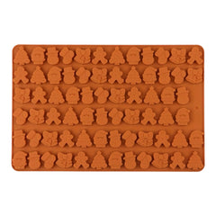 Molde Silicona Mini Apliques Navideños x 70