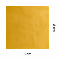 Envoltura Papel Dorado Para Bombones de Chocolate 8 x 8 cm