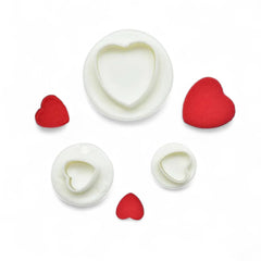 Cortadores Push Corazones x 3