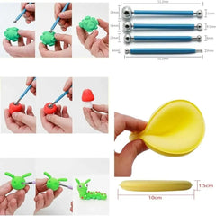 Repujadores Bola en Acero x 4