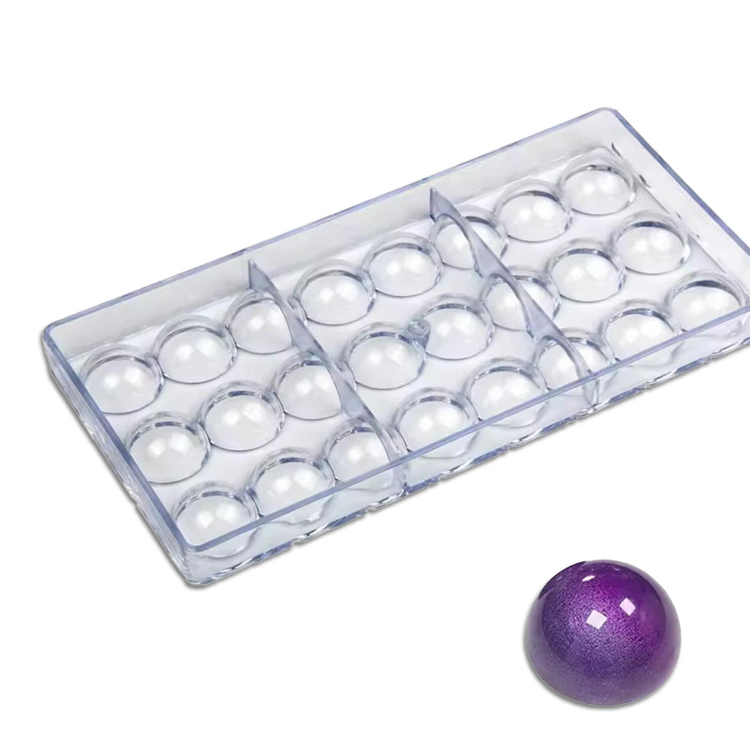 Molde Policarbonato Semiesfera x 24