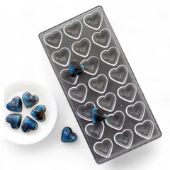 Molde Policarbonato Corazones x 21