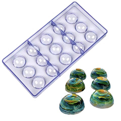 Molde Policarbonato Semiesfera x 3.2 cm