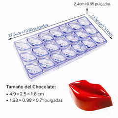 Molde Policarbonato Trufas Labios Perfectos