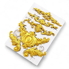 Molde Silicona Arabescos x 6