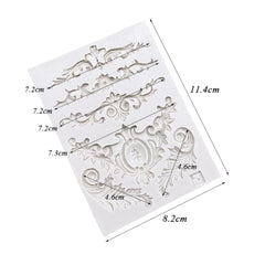 Molde Silicona Arabescos x 6