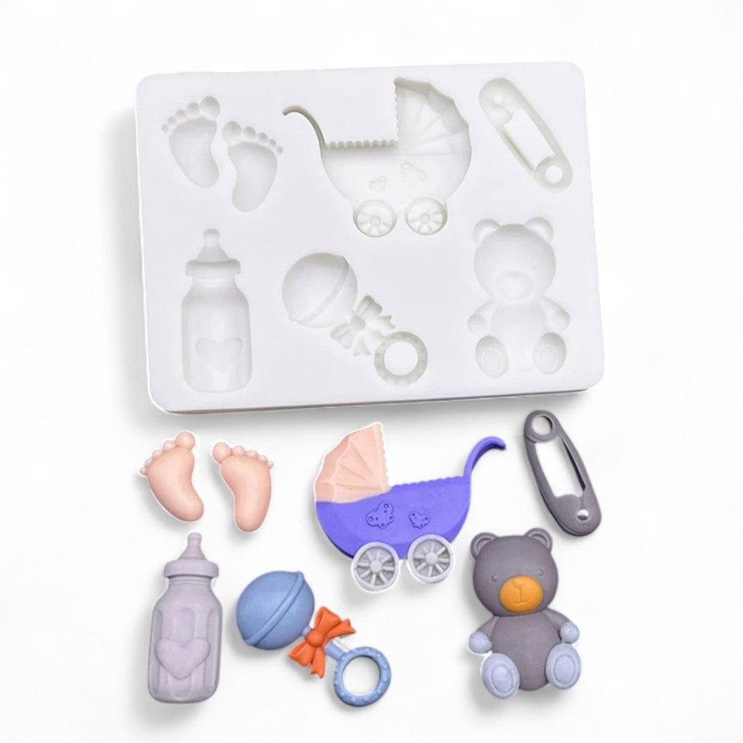 Molde Silicona Baby Shower