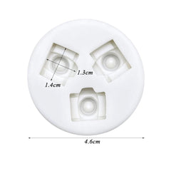 Molde Silicona Cámaras Mini x 3