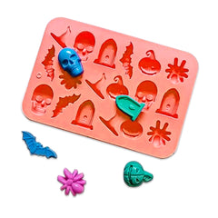 Molde Silicona Chocolatina Happy Halloween x 18