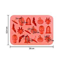 Molde Silicona Chocolatina Happy Halloween x 18