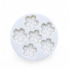 Molde Silicona Flor Sakura Mini x 6