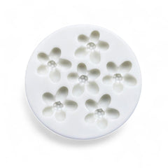 Molde Silicona Flores Funky x 6