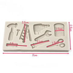 Molde Silicona Herramientas Surtidas
