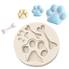 Molde Silicona Huellas Cachorro Mini